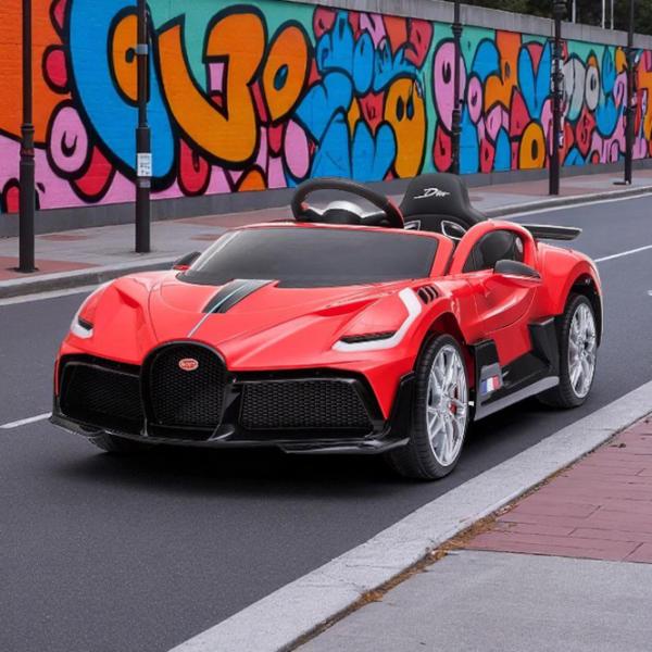 Mașină electrică Bugatti Divo Kikka Boo 31006050370 5 km/h / / 3+ / Red photo 9