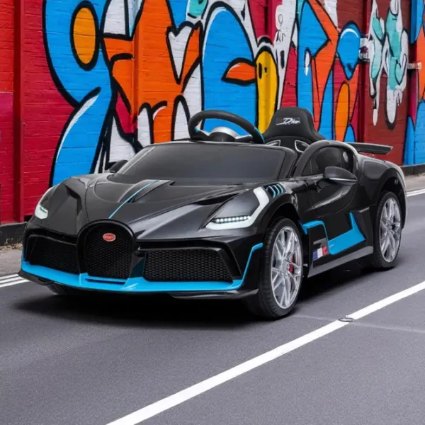 Mașină electrică Bugatti Divo Kikka Boo 31006050369 5 km/h / / 3+ / Black photo 7