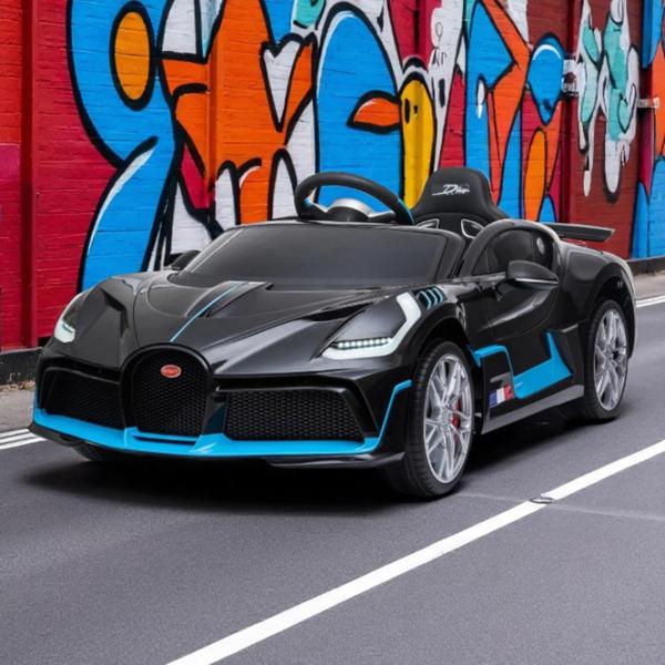 Mașină electrică Bugatti Divo Kikka Boo 31006050369 5 km/h / / 3+ / Black photo 7