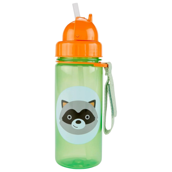 Sticluță cu pai Skip Hop Zoo 0.3845l 1 an / Plastic / Green photo 1