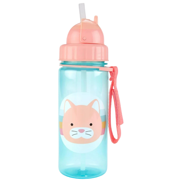Sticluță cu pai Skip Hop Zoo 0.3845l 1 an / Plastic / Blue photo 1