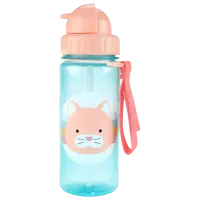 Sticluță cu pai Skip Hop Zoo 0.3845l 1 an / Plastic / Blue photo 2