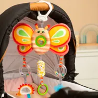 Jucărie pentru pătuțuri și cărucioare Sensillo Butterfly Z-0520 0+ / Yellow photo 4