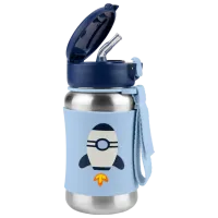 Sticluță cu pai Skip Hop Spark 0.35l 24 luni / Oțel inoxidabil / Blue photo 2