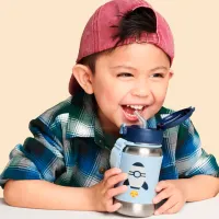 Sticluță cu pai Skip Hop Spark 0.35l 24 luni / Oțel inoxidabil / Blue photo 3