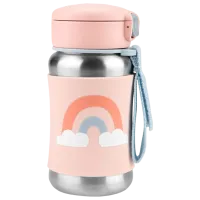 Бутылочка с соломинкой Skip Hop Spark 0.35л 24 месяцев / Нержавеющая сталь / Розовый
