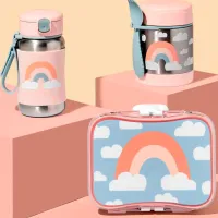 Sticluță cu pai Skip Hop Spark 0.35l 24 luni / Oțel inoxidabil / Pink photo 4