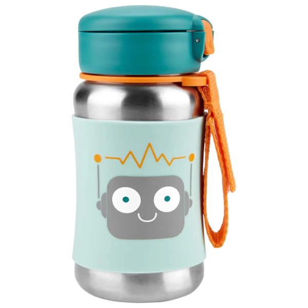 Бутылочка с соломинкой Skip Hop Spark 0.35л 24 месяцев / Нержавеющая сталь / Зеленый photo 1