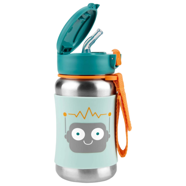 Бутылочка с соломинкой Skip Hop Spark 0.35л 24 месяцев / Нержавеющая сталь / Зеленый photo 2