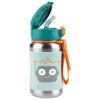 Бутылочка с соломинкой Skip Hop Spark 0.35л 24 месяцев / Нержавеющая сталь / Зеленый photo 2