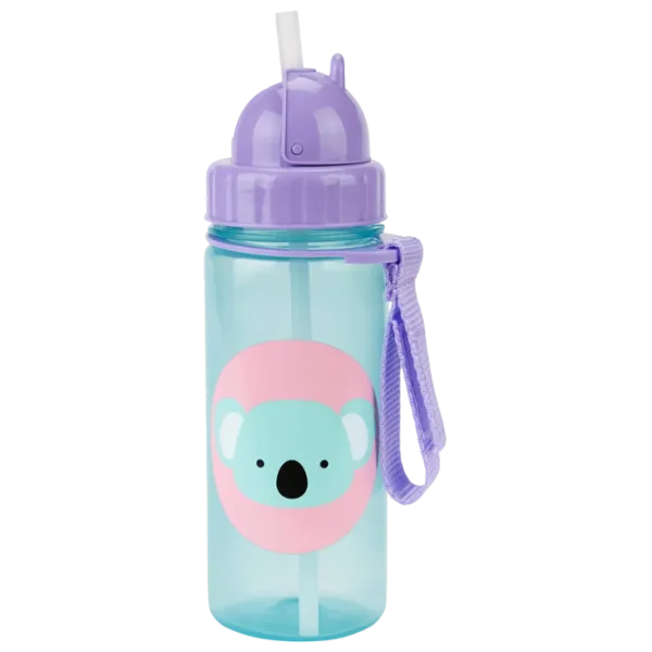 Sticluță cu pai Skip Hop Zoo 0.3845l 1 an / Plastic / Purple photo 1