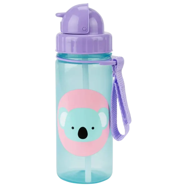 Sticluță cu pai Skip Hop Zoo 0.3845l 1 an / Plastic / Purple photo 2