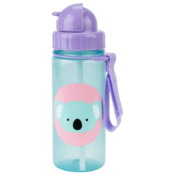 Sticluță cu pai Skip Hop Zoo 0.3845l 1 an / Plastic / Purple photo 2