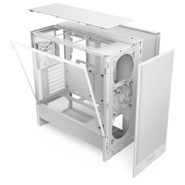Корпус NZXT H5 Flow (2024) Mid Tower / Белый photo 5