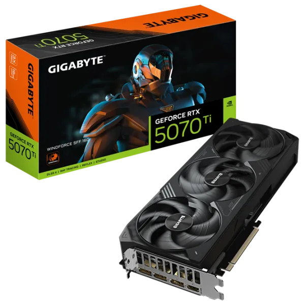 Видеокарта Gigabyte GeForce RTX 5070 Ti WINDFORCE SFF PCI Express x16 5.0 / 16 ГБ photo 10