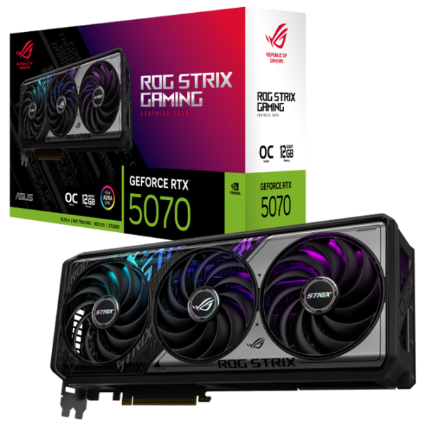 Видеокарта Asus GeForce RTX 5070 ROG Strix OC Edition PCI Express x16 5.0 / 12 ГБ photo 11 Видеокарта Asus GeForce RTX 5070 ROG Strix OC Edition PCI Express x16 5.0 / 12 ГБ photo 11