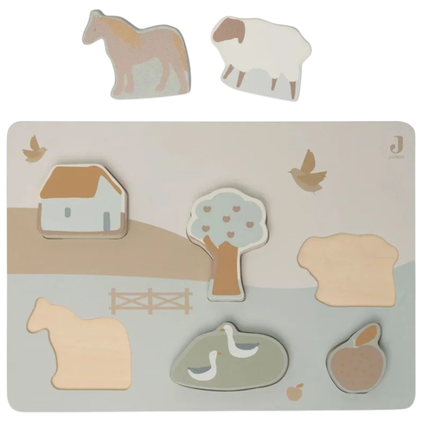 Joc educativ Jollein Puzzle Farm 1+/ Joc de logică photo 1