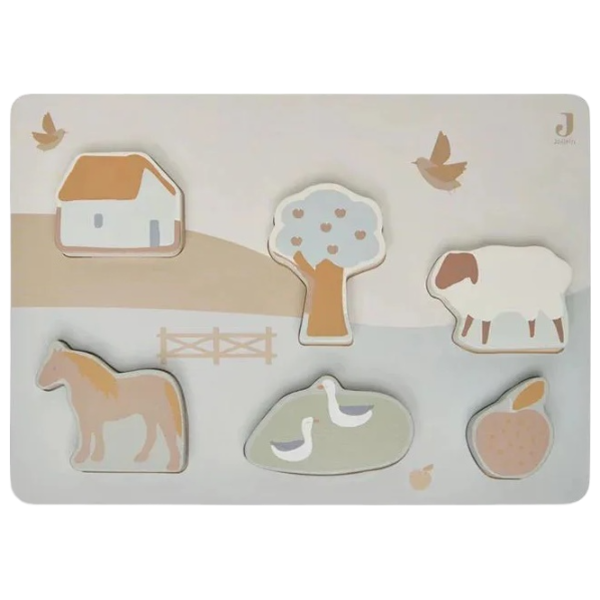 Joc educativ Jollein Puzzle Farm 1+/ Joc de logică photo 3