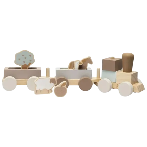 Joc educativ Jollein Toy Train Farm 1.5+/ Joc de logică photo 1