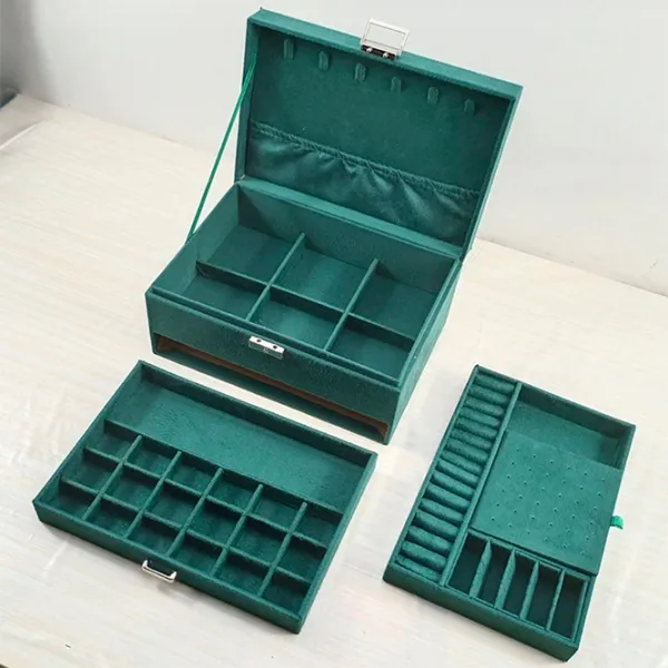 Organizator de bijuterii Soulima 21954 Pânză / Green photo 4