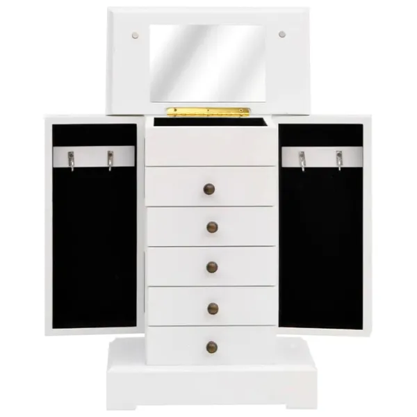 Organizator de bijuterii VidaXL 245753 MDF / White photo 1