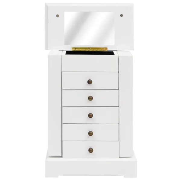 Organizator de bijuterii VidaXL 245753 MDF / White photo 3