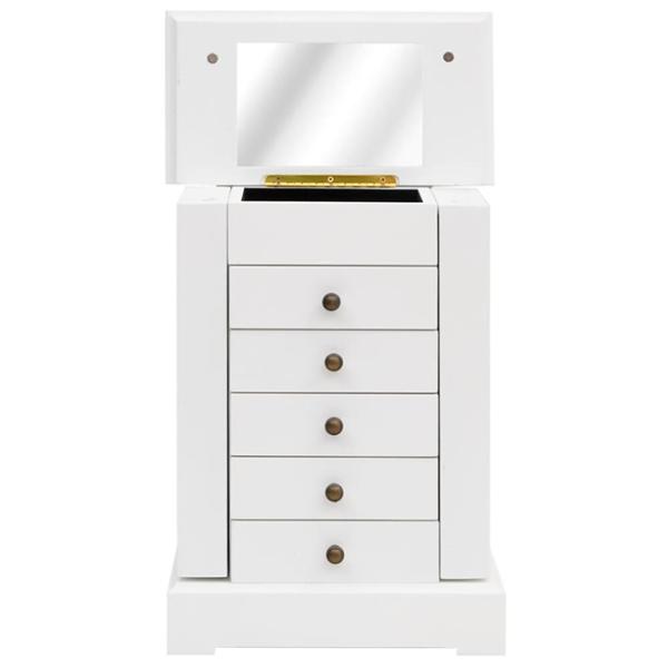 Organizator de bijuterii VidaXL 245753 MDF / White photo 3