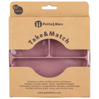 Farfurie Petite&Mars Take&Match Unisex / 6+ luni / Rose photo 4