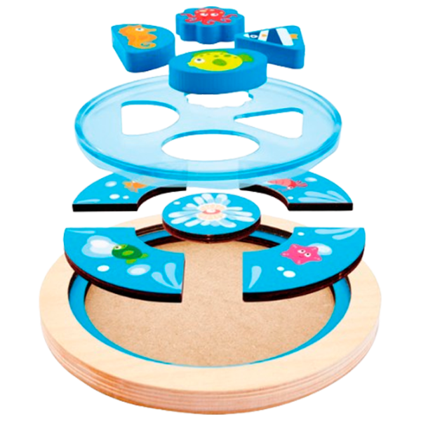 Puzzle Hape K-E1604 3+/ Numărul de piese: 5 photo 1