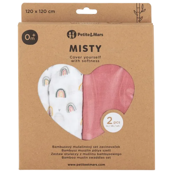 Одеяло Petite&Mars Misty  Хлопок / Розовые радуги photo 3 Одеяло Petite&Mars Misty  Хлопок / Розовые радуги photo 3