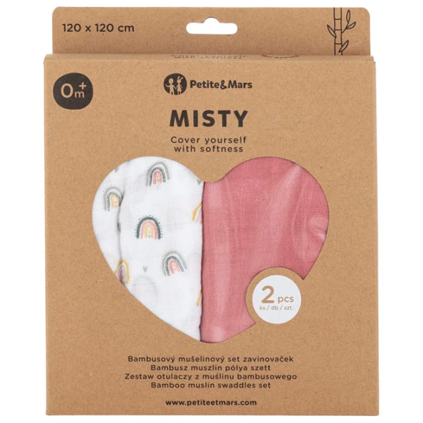 Одеяло Petite&Mars Misty  Хлопок / Розовые радуги photo 3 Одеяло Petite&Mars Misty  Хлопок / Розовые радуги photo 3