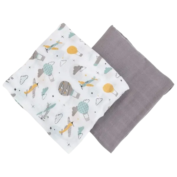 Одеяло Petite&Mars Leaves  Хлопок / Grey photo 2