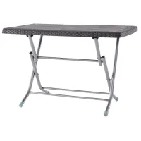 Садовый стол Heniver 2K Прямоугольный / Серый Серый