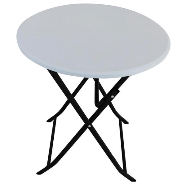 Садовый стол Enero Camp 1053967 Круглый / Черный Белый photo 1 Садовый стол Enero Camp 1053967 Круглый / Черный Белый photo 1