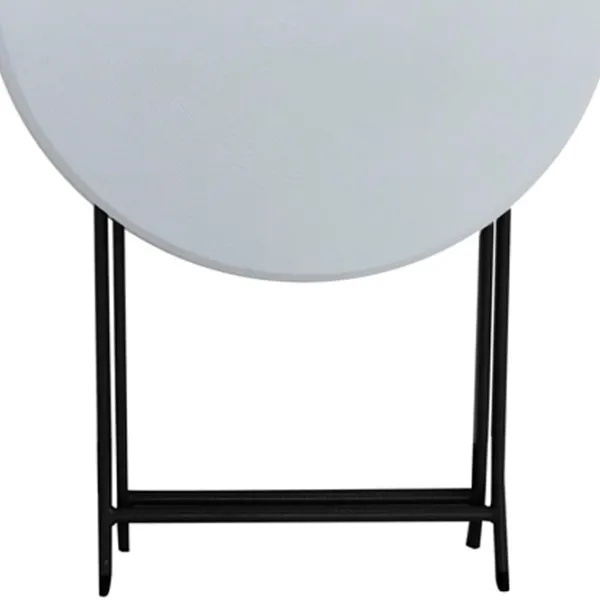 Садовый стол Enero Camp 1053967 Круглый / Черный Белый photo 4 Садовый стол Enero Camp 1053967 Круглый / Черный Белый photo 4