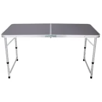 Садовый стол Enero Camp 1055213 Прямоугольный / Серебристый Серый