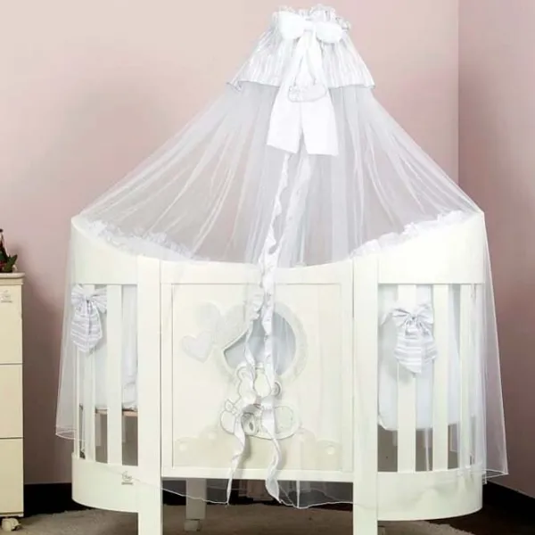 Балдахин для кроватки Italbaby Love Белый / Тюль photo 2