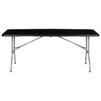 Masă de grădină Modern Home HTF180 Dreptunghiular / Gray Black