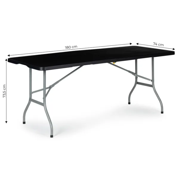 Masă de grădină Modern Home HTF180 Dreptunghiular / Gray Black photo 2
