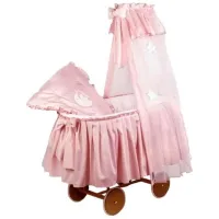 Балдахин для кроватки Italbaby Petite Etoile Розовый / Тюль