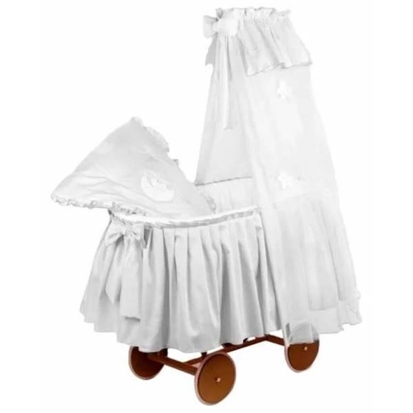 Baldachin pentru pătuț Italbaby Petite Etoile White / Tul photo 1