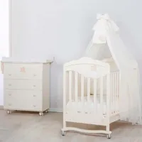 Балдахин для кроватки Italbaby Sweet Angels Белый / Тюль