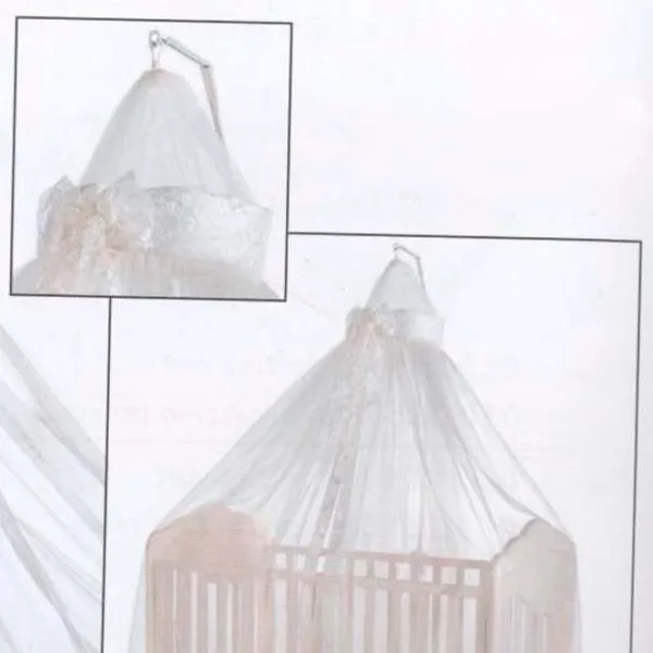 Baldachin pentru pătuț Italbaby Regale White / Tul photo 1