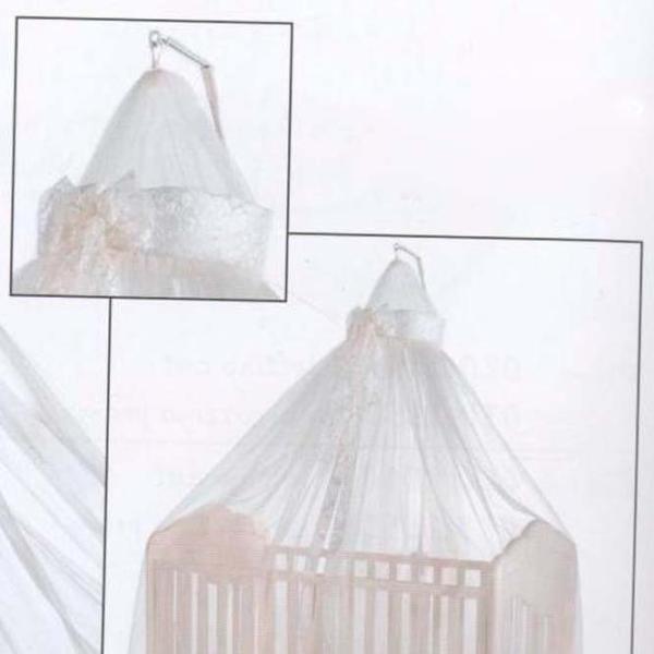 Baldachin pentru pătuț Italbaby Regale White / Tul photo 1