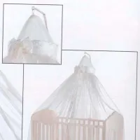 Балдахин для кроватки Italbaby Regale Белый / Тюль