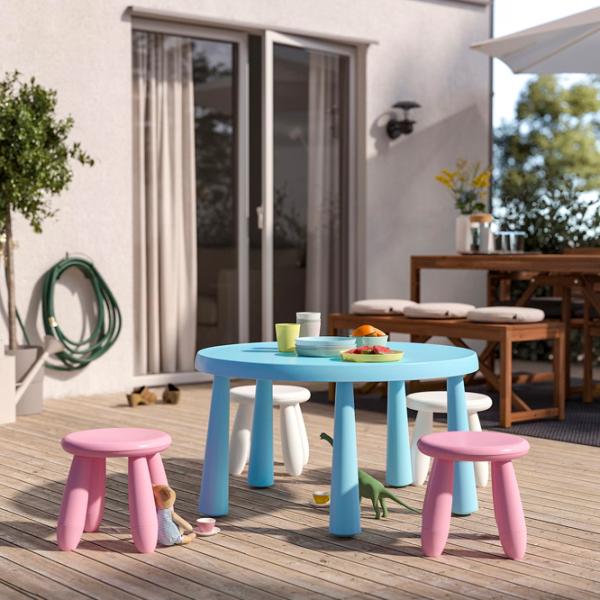 Детский стул Ikea Mammut 5 лет / Розовый photo 2