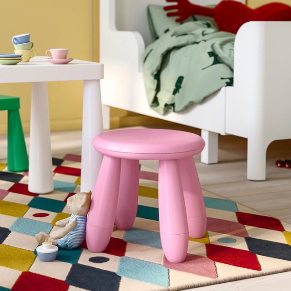 Детский стул Ikea Mammut 5 лет / Розовый photo 3