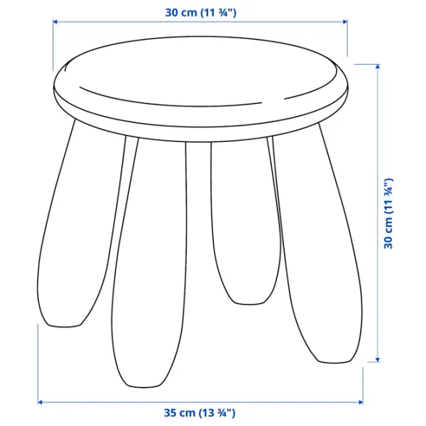 Детский стул Ikea Mammut 5 лет / Розовый photo 4