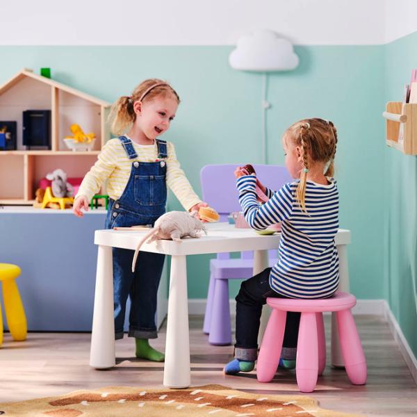 Детский стул Ikea Mammut 5 лет / Розовый photo 5