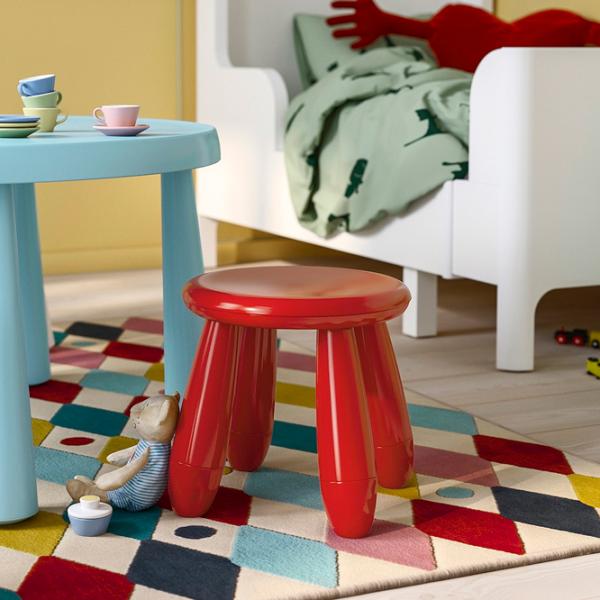 Детский стул Ikea Mammut 5 лет / Красный photo 2